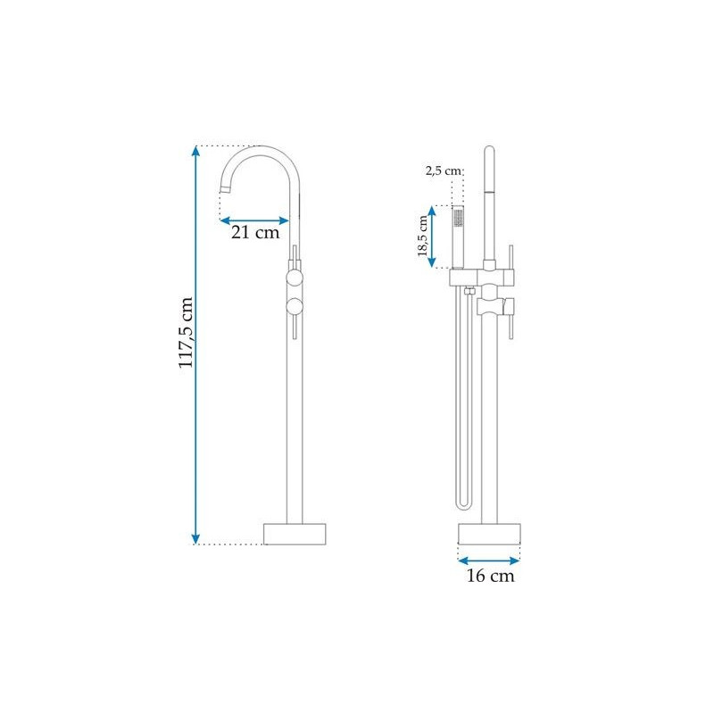 Смеситель Rea Ortis Rea-B1011 хром с