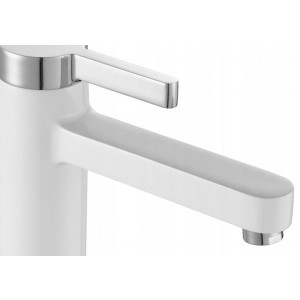 Смеситель Rea Polo Rea-B9941 белый/хром излив