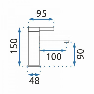 Смеситель Rea Polo Rea-B9941 белый/хром