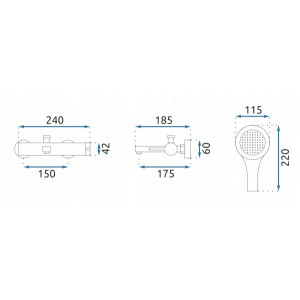 Смеситель Rea Polo Rea-B9943 белый/хром схема