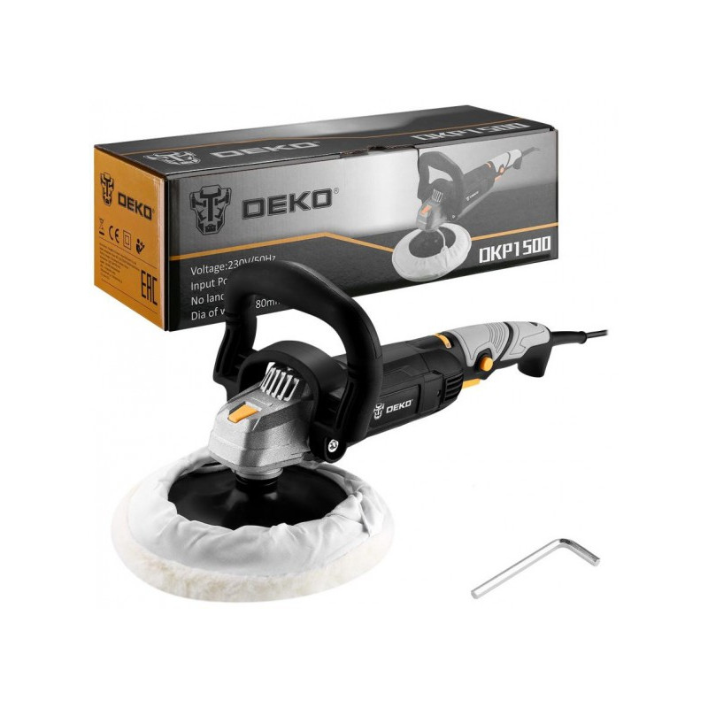 Полировальная машина Deko DKP1500 063-4184 комплект