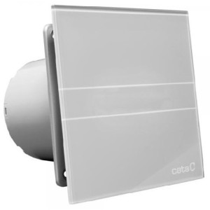Вытяжной вентилятор CATA E-100 GST Glass Silver Timer