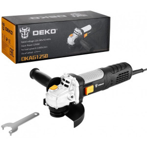 Угловая шлифмашина Deko DKAG1250 063-4174 комплект