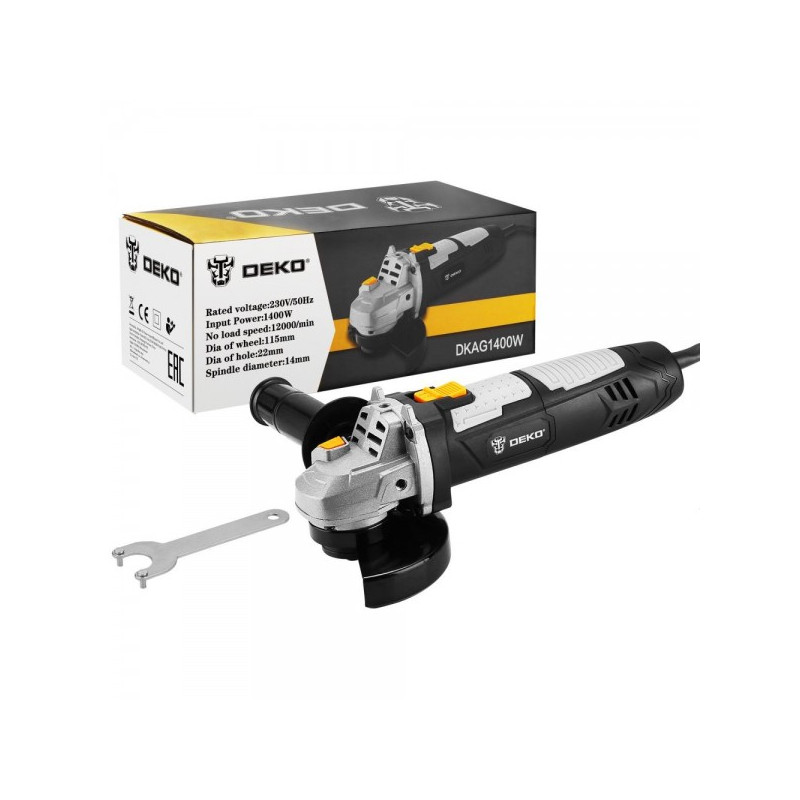 Угловая шлифмашина Deko DKAG1850 063-4182 комплект