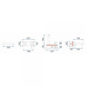 Смеситель Rea Tess Rea-B0412 черный схема