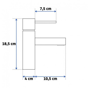 Смеситель Rea Tess Rea-B8881 черный схема