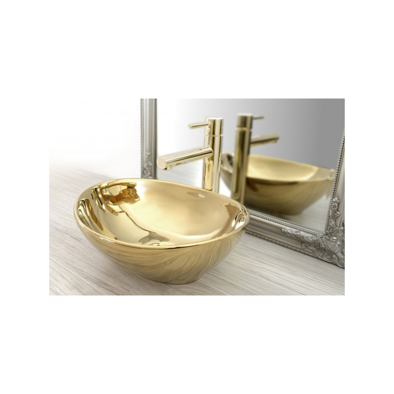 Смеситель Rea Tess Rea-B8803 золотой на столешнице