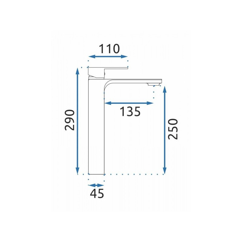 Смеситель Rea Urban Rea-B9905 хром схема
