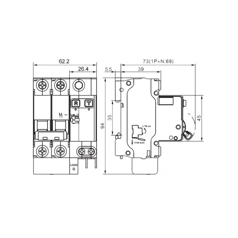Дифференциальный автомат DEKraft ДИФ-101 15003DEK параметры