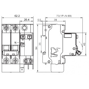 Дифференциальный автомат DEKraft ДИФ-101 15003DEK параметры
