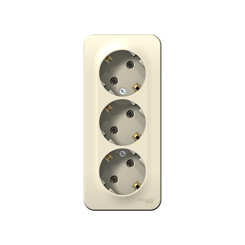 Розетка Schneider Electric Blanca BLNRA010312 молочный спереди
