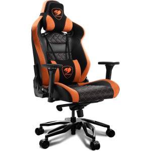 Кресло геймерское Cougar Throne черный/оранжевый