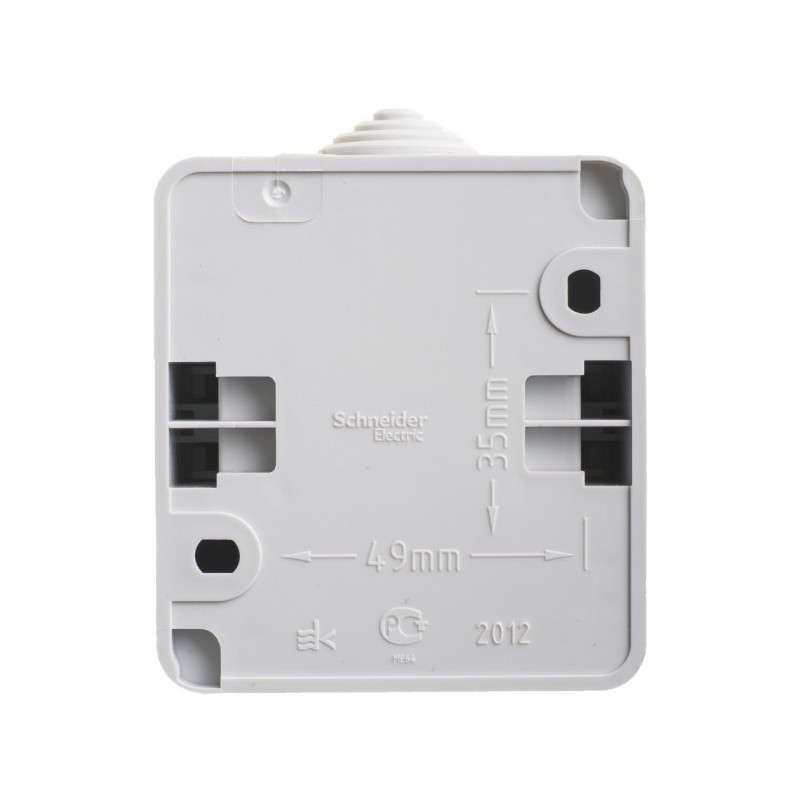 Выключатель Schneider Electric Этюд BA10-046C серый сзади