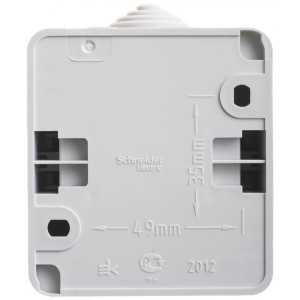 Выключатель Schneider Electric Этюд BA10-046C серый сзади