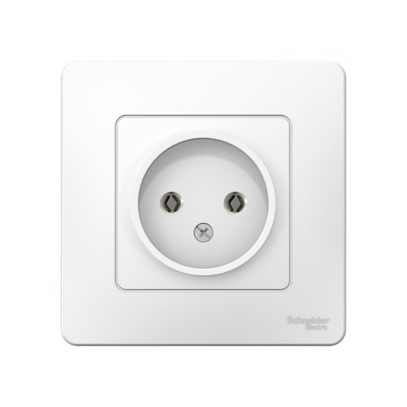 Розетка Schneider Electric Blanca BLNRS000011 белый спереди