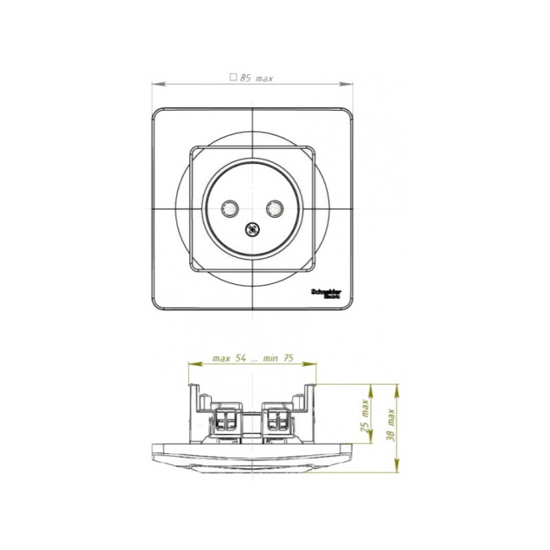 Розетка Schneider Electric Blanca BLNRS000011 параметры