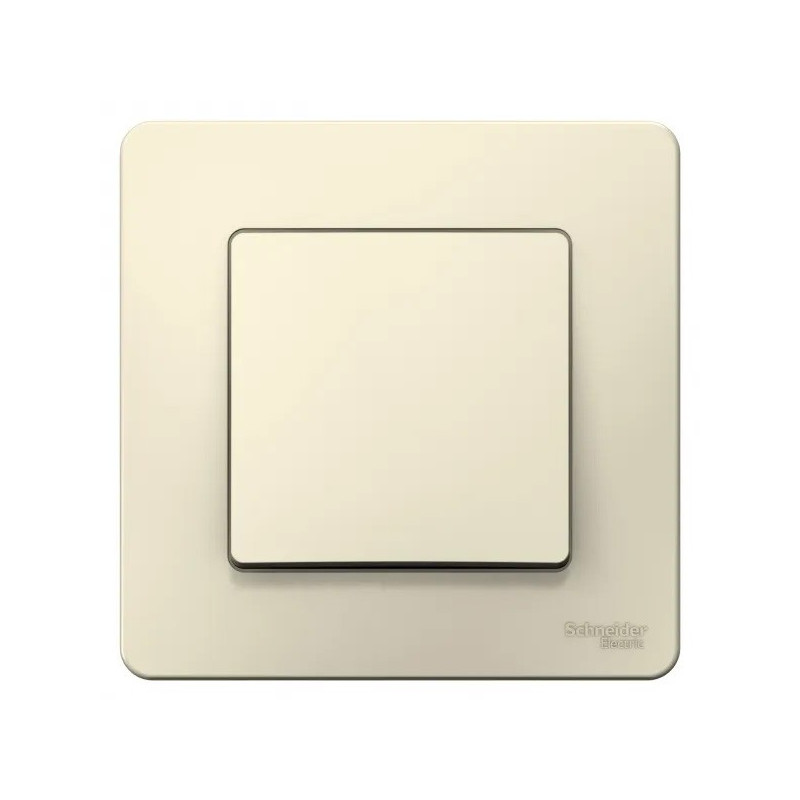 Выключатель Schneider Electric Blanca BLNVS010602 молочный спереди