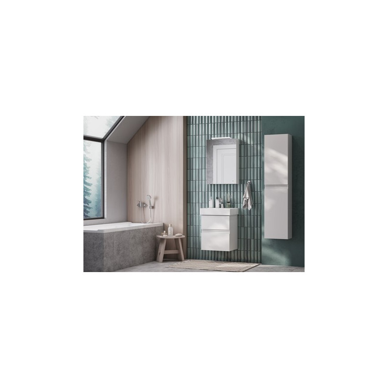 Шкаф с зеркалом Roca Oleta 857643806 в интерьере