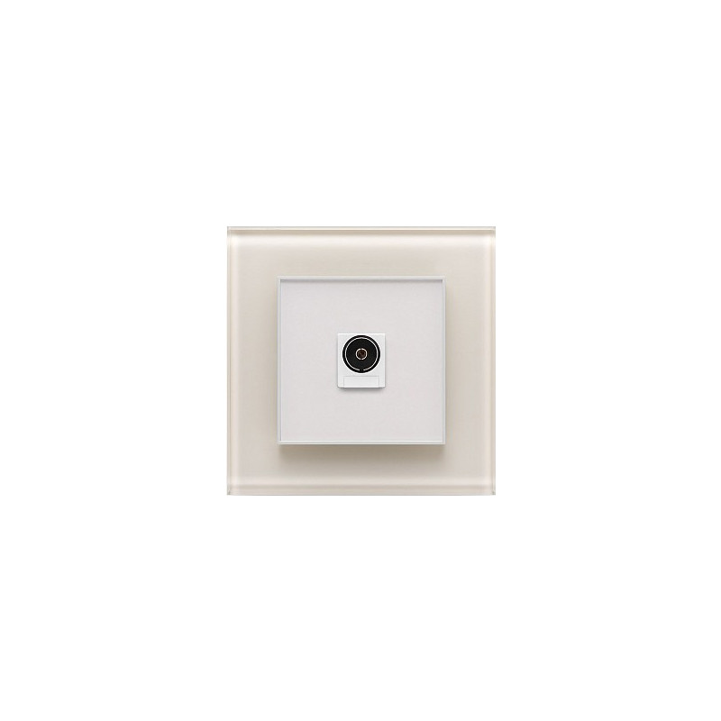 Розетка телевизионная DeLUMO Orto 1013 белый жемчуг