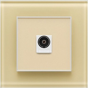 Розетка телевизионная DeLUMO Orto 1014 классический бежевый