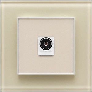 Розетка телевизионная DeLUMO Orto 1015 светлый бежевый