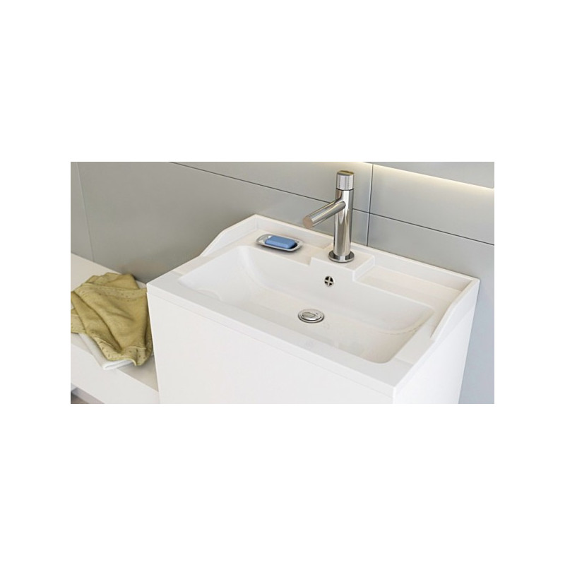 Умывальник Andrea Laura 650 сбоку