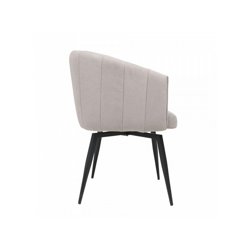 Стул AksHome Melon светло-бежевый/черный вид сбоку