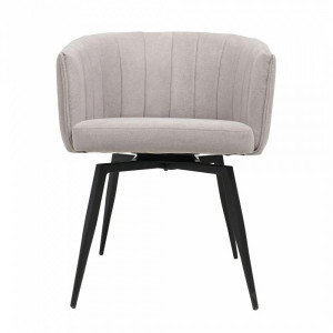 Стул AksHome Melon светло-бежевый/черный вид спереди