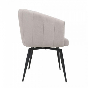 Стул AksHome Melon светло-бежевый/черный вид сбоку