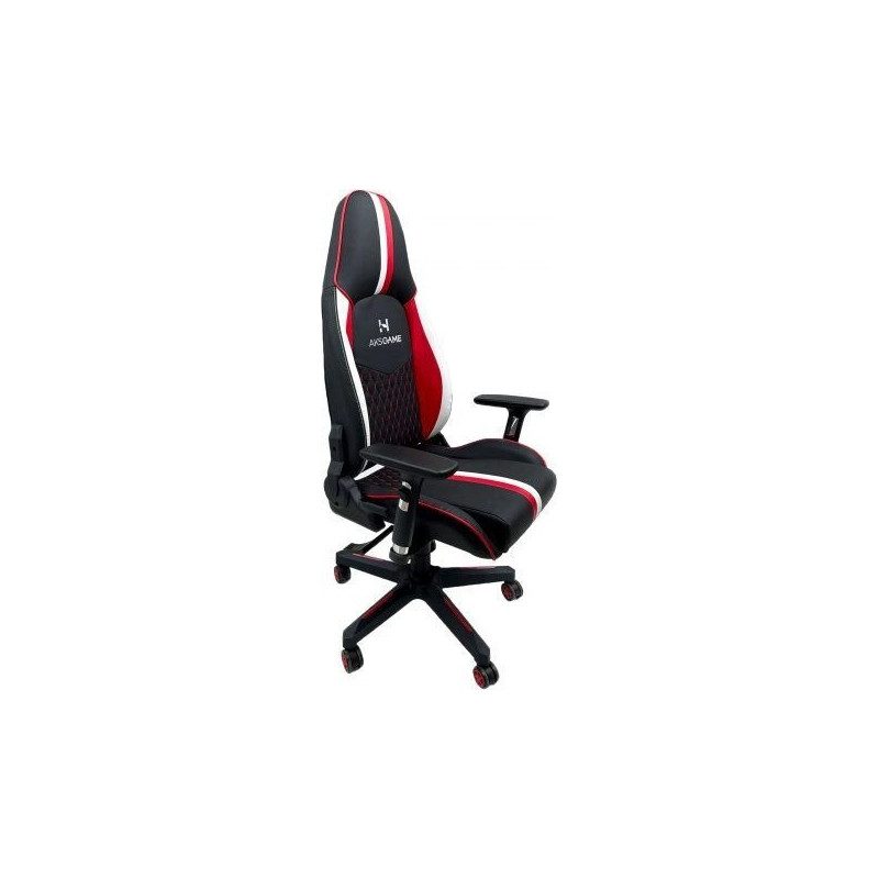 Кресло геймерское AksHome Bolid черный/белый/красный