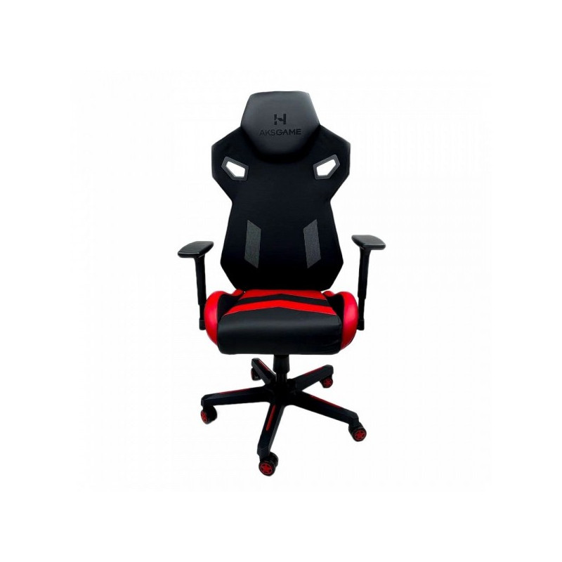 Кресло геймерское AksHome Dynamit черный/красный вид спереди