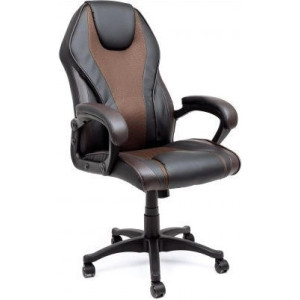 Кресло геймерское AksHome Forsage коричневый/черный