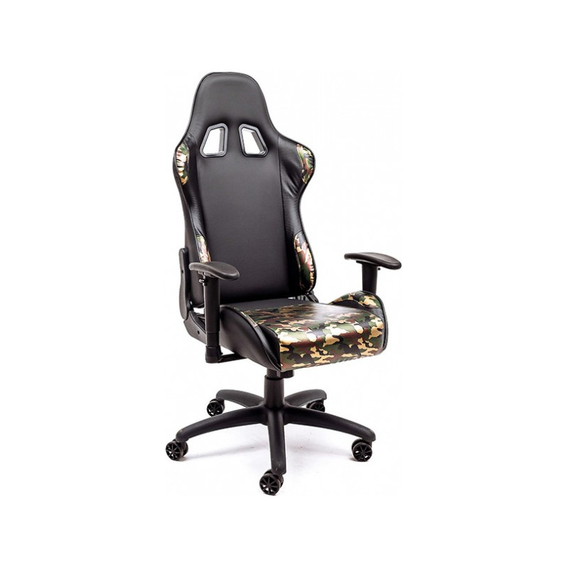 Кресло геймерское AksHome Military черный/камуфляж