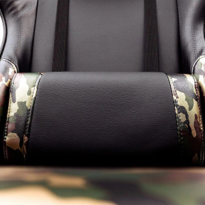 Кресло геймерское AksHome Military черный/камуфляж поясничный упор