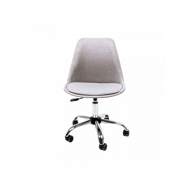 Кресло компьютерное AksHome Shell светло-серый вид спереди