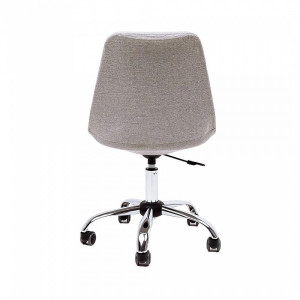 Кресло компьютерное AksHome Shell светло-серый вид сзади