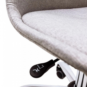 Кресло компьютерное AksHome Shell светло-серый сиденье