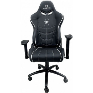 Кресло геймерское AksHome Spiderman черный/белый