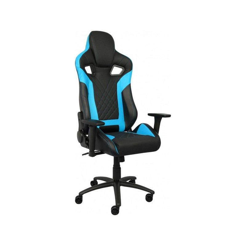Кресло геймерское AksHome Viking голубой/черный