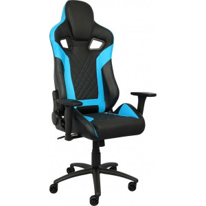 Кресло геймерское AksHome Viking голубой/черный