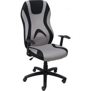 Кресло компьютерное AksHome Zodiac светло-серый/черный