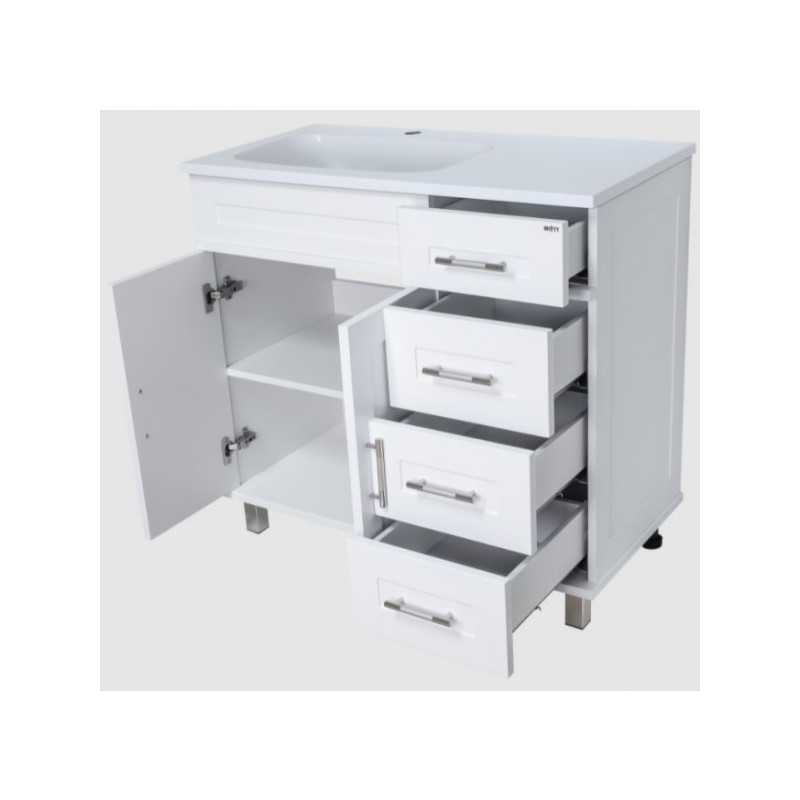 Тумба под умывальник Misty Купер 90 П-Куп01090-0124ЯЛ внутри