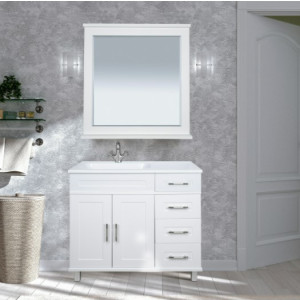 Тумба под умывальник Misty Купер 90 П-Куп01090-0124ЯП с зеркалом