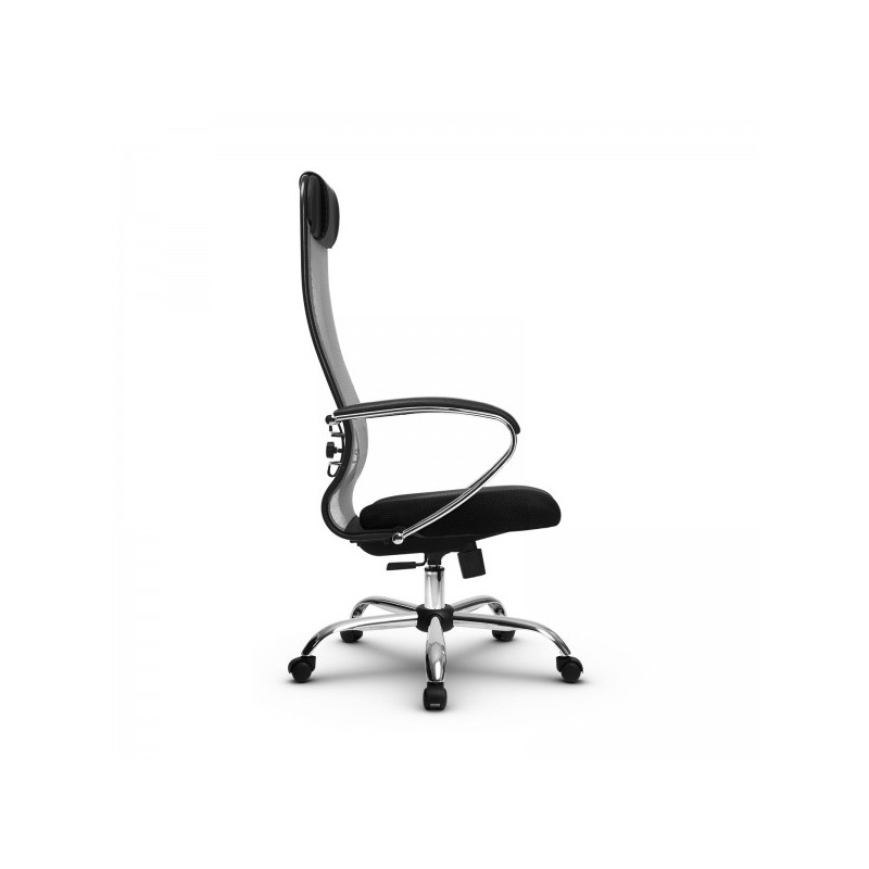 Кресло компьютерное Metta Комплект 18 CH черный/светло-серый вид сбоку
