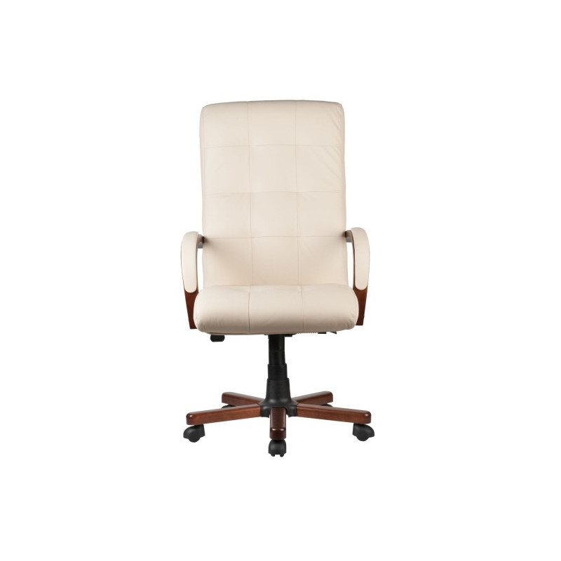 Кресло компьютерное Riva Chair M165 А бежевый вид спереди