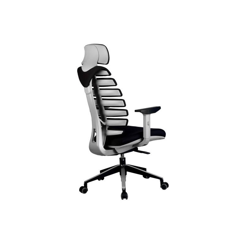 Кресло компьютерное Riva Chair Shark черный вид сзади