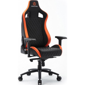 Кресло геймерское Evolution Omega черный/оранжевый