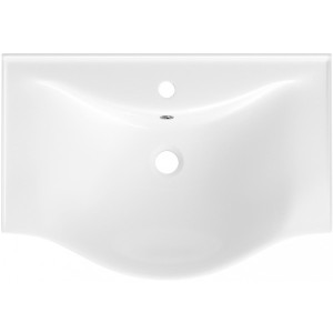 Умывальник Wellsee Bisou 55x45 вид сверху