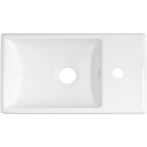 Умывальник Wellsee WC Area 40x22 L вид сверху