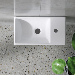 Умывальник Wellsee WC Area 40x22 L в интерьере